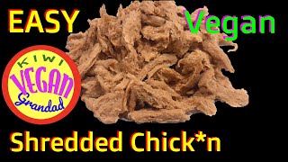 Easy vegan shredded chickn seitan [upl. by Petra]