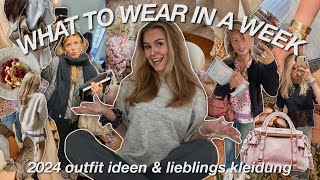 WHAT TO WEAR IN A WEEK  lieblingsoutfits amp style inspiration für 2024 💕 [upl. by Ambie]