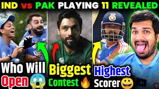 INDIA vs PAKISTAN PLAYING 11 CONFIRMED🔥  FULL COMPARISON😎  INSE BACHKE REHNA INDIA🙏 indvspak [upl. by Nnylram]