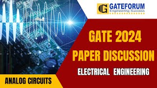 GATE 2024 Exam Detailed Solution I Analog Circuits I Electrical Engineering [upl. by Barny]