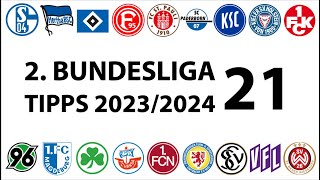 Bundesligatipps 2Liga  21Spieltag  Saison 20232024 [upl. by Alioz]