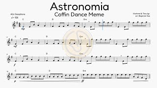 Coffin Dance  Alto Sax Sheet Music [upl. by Enelam]