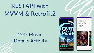 REST API with MVVM and Retrofit2 24  Movie Details Activity [upl. by Hestia787]