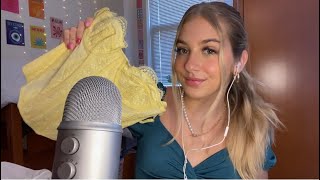 ASMR Halara Princess Polly Urban Outfitters Haul 🍒 Whispered Ramble and Fabric Sounds [upl. by Nesbitt]