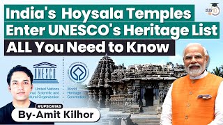 Indias Hoysala Temples UNESCO World Heritage Site  UPSC [upl. by Abshier]