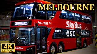 Getting to Melbourne Skybus Tram amp Walk To Southern Cross Station [upl. by Beare]