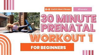 Prenatal workout 1 stretch and strengthen ￼￼for first trimester [upl. by Liatnahs439]