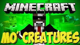 Minecraft MO Creatures Lets Play  FIGHTING A GOLEM  Ep 64 [upl. by Herc279]