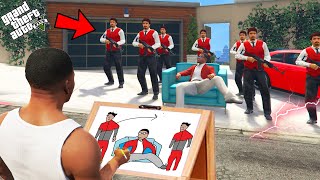 Franklin Uses Magical Painting To Become Gang Leader In Gta 5 [upl. by Yhtur136]