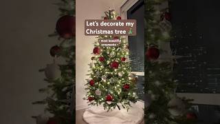 Decorate my Chrstimas tree 🎄 christmas2024 christmastree christmasinnewyork christmasdecor [upl. by Suiradal]