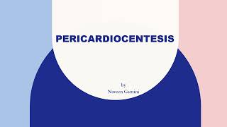 PERICARDIOCENTESIS [upl. by Adlesirg]