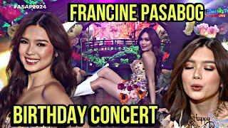 FRANCINE DIAZ pasabog BIRTHDAY CONCERT performance sa ASAP franseth francinediaz [upl. by Yar]