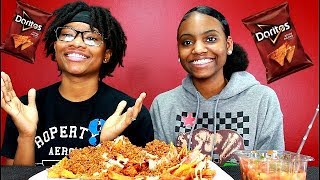 HUGE DORITOS NACHOS MUKBANG TEEN EATING SHOW [upl. by Einniw]