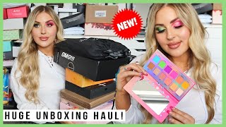 unboxing NEW MAKEUP 😍 beauty cosmetics workout gear amp more 💕 PR HAUL [upl. by Menashem]