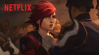 Attack on the Memorial Ceremony  Arcane Season 2  Netflix [upl. by Lilly]