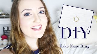 DIY  Fake Nose Ring [upl. by Owens]