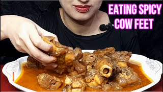 EATING 3 KG SPICY BEEF FEET MUKBANG SPICY BITES ASMR WITH EMMA  SPICY PAYE 3 KG EATING ASMR [upl. by Giuseppe]