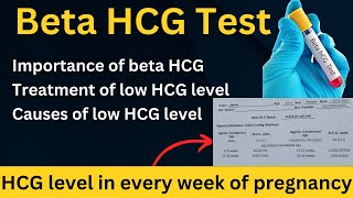 beta hcg test to confirm pregnancy  Low beta HCG test  HCG level in early pregnancy hcg [upl. by Yrrek]