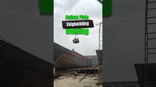 Welding bulkhead in ShipyardWeldingtypes shipyard welding shipbuilding [upl. by Yriek]