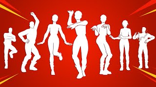 These Legendary Fortnite Dances Have Voices Evil Plan Boods Up Groove Make Some Waves Rollie [upl. by Ardnasak29]