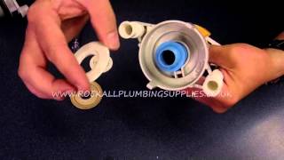 HOW TO REPLACE AN IMPULSE BATHROOMS TOILET FLUSH VALVE WASHER [upl. by Ribble]