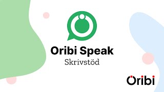 Oribi Speak Skrivstöd [upl. by Htevi]