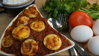 Egg kurma in Tamil  Muttai Kulambu  முட்டை குழம்பு [upl. by Eleumas241]