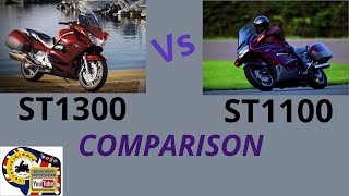 Honda ST1100 vs ST1300 Pan European [upl. by Aleahc391]