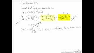 Conduction Equation Derivation [upl. by Marcos]