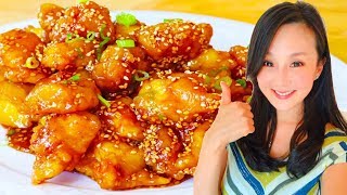 Sesame Chicken Quick amp Delicious Recipe CiCi Li  Asian Home Cooking Recipes [upl. by Ranitta]