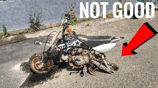 CHINESE PIT BIKE BUILD  THE BEGINNING [upl. by Kaslik624]