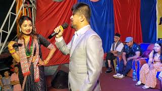 Hukka Chilim Le  Ramesh Prasain amp Kalpana Dahal Live Dohori Perform at Jarankhu Ktm July 11 2023 [upl. by Eednim]