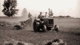 1920s Old Farm amp Tractor Scenes Clarks Lake Michigan [upl. by Billie792]