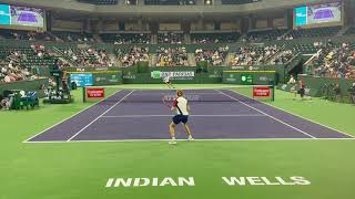 Andrey Rublev Court Level Points Indian Wells 2021 vs Taberner [upl. by Osugi580]