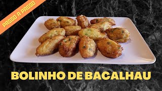 Bolinho de bacalhau para congelar  Receita de bolinho de bacalhau português [upl. by Nonnerb]