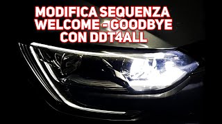 DDT4ALL Tutorial Italiano 02  Modifica sequenza benvenuto e arrivederci LED Renault [upl. by Dearborn976]