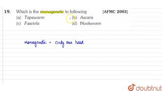 Which is the monogenetic in following [upl. by Barhos]