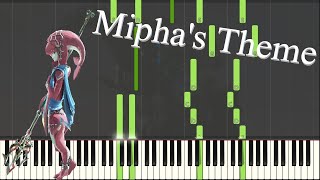 Miphas Theme  The Legend of Zelda Breath of the Wild  Piano Tutorial [upl. by Nennek598]