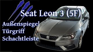 Seat Leon 3 5F Außenspiegel Türgriffe und Schachtleisten ausbauen  Tutorial [upl. by Danny]