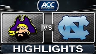 2013 ACC Football Highlights  East Carolina vs North Carolina  ACCDigitalNetwork [upl. by Niac]