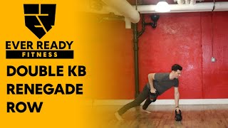 DOUBLE KETTLEBELL RENEGADE ROW [upl. by Wordoow61]