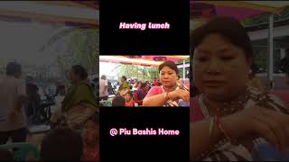 Having Lunch at Piu Bashis Home  Sunil Vlog [upl. by Ayidan]