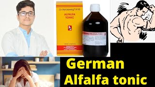 R95 Alfalfa tonic made in Germany benefits in hindi [upl. by Akcirahs]