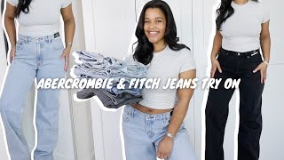 ABERCROMBIE amp FITCH DENIM JEANS HAUL  TRY ON  SIZE UK 14  2024  Oriana White [upl. by Tammy]