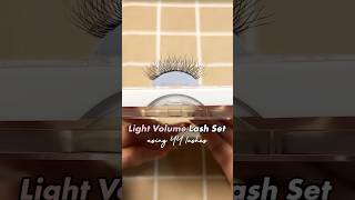 Light Volume lashextensions Set Using Only YY Lashes 🪶 volumelashes shorts [upl. by Orsay]