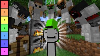 Dream Minecraft Manhunt EPIC MOMENTS Tier List [upl. by Weikert]