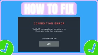 Fix Valorant VAN 1067 Error  How To Fix Valorant Connection Error [upl. by Yeslek]