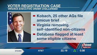 Kansas AG Kris Kobach leads 26state coalition to speed up Virginia voter registration case [upl. by Ameh505]