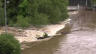 Hochwasser an Nahe amp Ellerbach in Bad Kreuznach 21052013 Nahe TV lokal [upl. by Oilicec527]