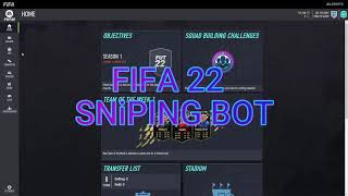 FIFA 22 SNIPING BOT  200K IN 1 HOUR [upl. by Annwahsal]